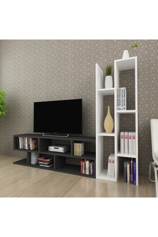 Moonlife Joungle Tv Ünitesi Siyah Beyaz Siyah