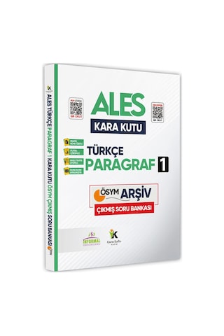 ALES Paragraf ve Problemler Kara Kutu Konu Özetli D. Çözümlü ÖSYM Çıkmış Soru Bankası 2li Set