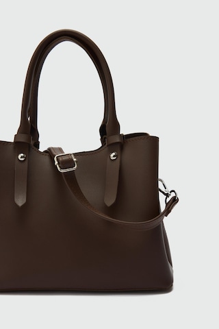 Doop Omuz Çantası Kahve Kahverengi - Siyah - Bej