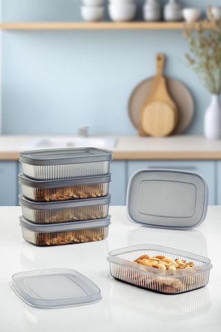 6 Adet Saklama Kabı & Kahvaltılık 600 Ml