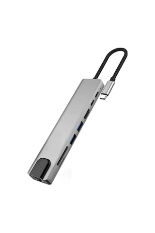 In 1 Type C To 2 Port Usb 3.0 2 Sd Kart Tf Kart Hdmı 2pd Kablolu 15 Serisi Uyumlu Type C Girişli Cihazlara Uyumlu Zr38