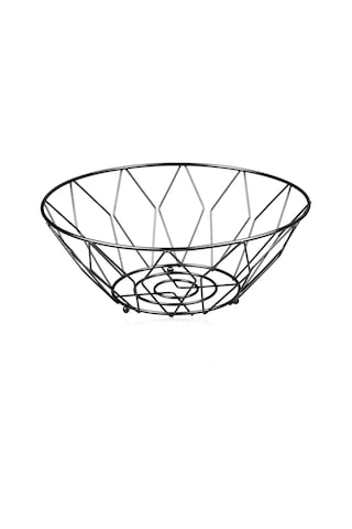 Yuntech01 Kahverengi Karbon Çelik Mutfak Meyve Sepeti - Ev Dekorasyonu, Atıştırmalık Depolama, Masaüstü Organizer Siyah