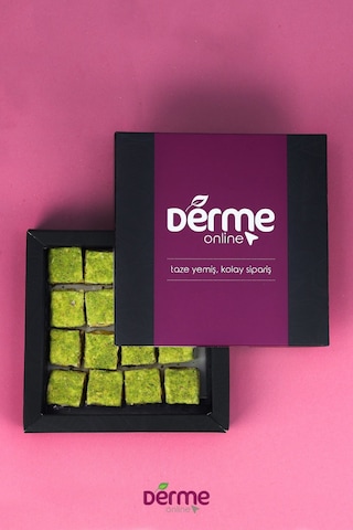 Derme Online Lokum Baklava Toz Fıstıklı Çikolatalı 275 G