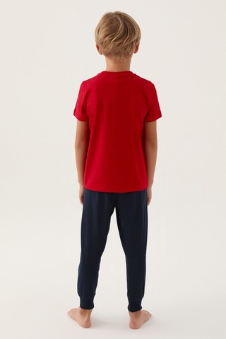 U.S. Polo Assn. Lisanslı Hat Kırmızı Erkek Çocuk Pijama Takımı 5274-43052 Kırmızı
