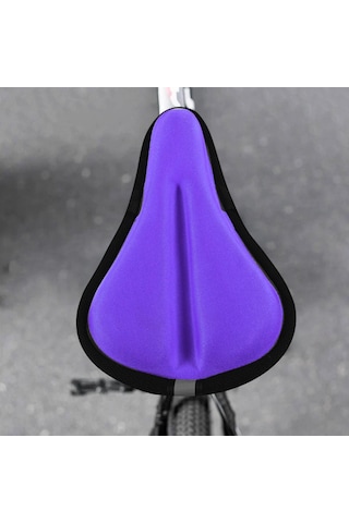 Homyl Çocuk Bisikleti Koltuk Minderi Kılıfı Hafızalı Mor