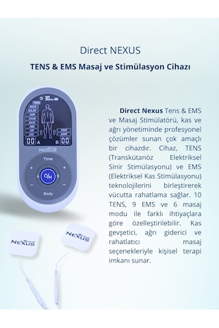 Direct Nexus Tens Ve Ems Masaj Aleti
