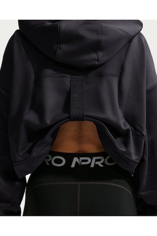 Pro Therma-fıt Fleece Kadın Kapüşonlu Üstü Siyah