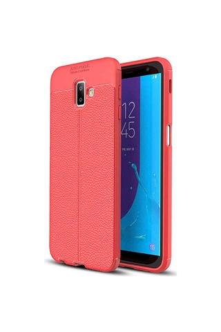 Samsung Uyumlu Galaxy J6 Plus Kılıf Zore Niss Silikon Kapak Kırmızı