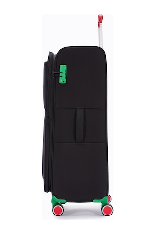 Benetton Büyük Boy Kumaş Valiz Siyah Bnt2800