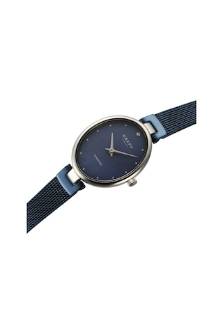 Obaku Denmark V312lxclml Quartz Hasır Kordon Lacivert 24 Mm Kadın Kol Saati Gri