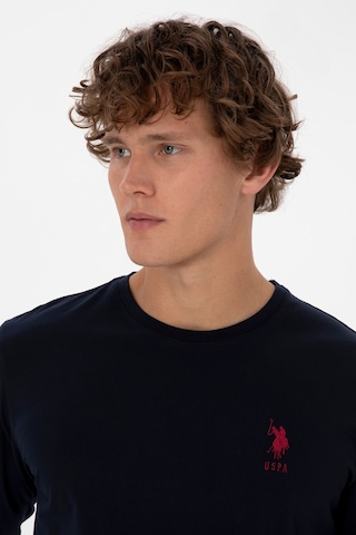 U.S. Polo Assn. Erkek Kırmızı Ekoseli Lacivert Pijama Takımı 50318615-VR033