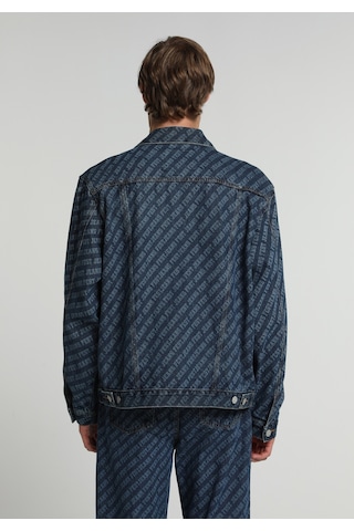 Colin's Colins Oversize Fit Düğmeli Astarsız Erkek Mid İndigo Denim Ceket Cl1083382 Q1.v1 Dn45291