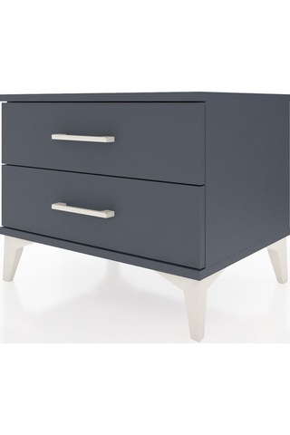 Hyperion Komodin 2 Çekmeceli 60x44x48 Antrasit-antrasit Antrasit