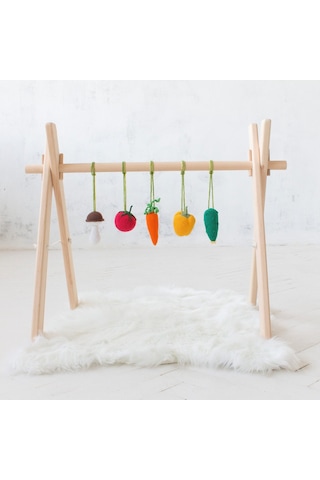 Mrt Ahşap Bebek Egzersiz Aleti Oyun Alanı Geniş Model
