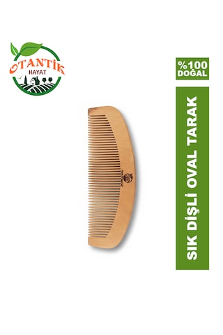 Otantik Hayat Ahşap Büyük Oval Tarak 15 x 5.5