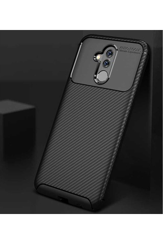 Huawei Mate 20 Lite Kilif Karbon Silikon Case 389460319