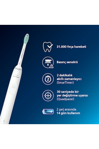 Philips Sonicare Diamond Clean Şarjlı Diş Fırçası - Beyaz HX3671/13