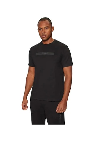 Calvin Klein Structured Embroıdery T-shırt SIYAH Siyah