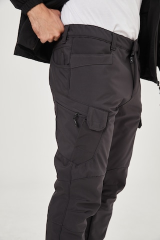 Camp Scoutland Camp591 Outdoor Softshell Su Ve Rüzgara Dayanıklı içi Polarlı Kışlık Erkek Antrasit Taktik Pantolon