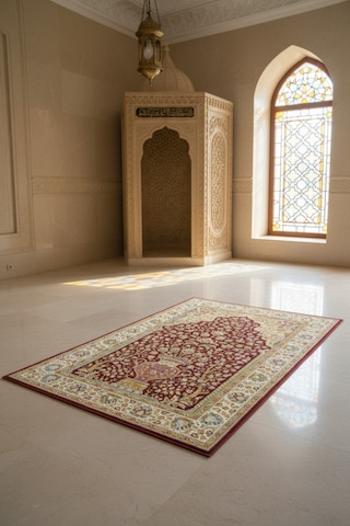 Lüks Dijital Baskılı Yumuşak Diz Acıtmayan Seccade Çok Renkli