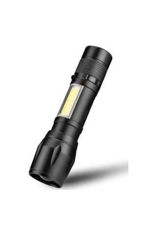 Cata Ct-8024 Sarjlı 3 Fonksiyonlu Led Polis El Feneri Beyaz