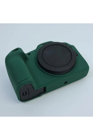 Butu Canon Eos R8 Kılıf İçin Çizilmeye Dayanıklı Silikon Kamera Kılıfı Koruyucu - Siyahımsı Yeşil