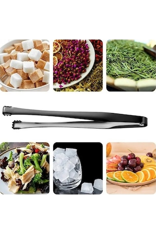 Ulzyvf Yumurta Yemek Temizleme Salata Renkli Renkli Pişirme Paslanmaz Mutfak Maşası Klip Kelepçesi Kaymaz Gadget Cm Cımbız Chalazae Çelik Buz Biftek Barbekü Aracı 15 Mq Renkli