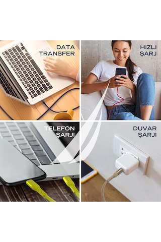 Nautica C40 Lightning to USB-A 12W Hızlı Şarj ve Data Kablosu 2.1M Kırmızı