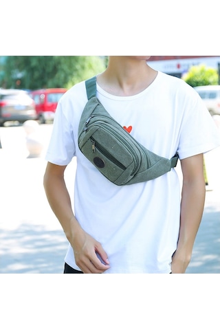 Açık Hava Sporları Ve Egzersiz İçin Pratik Çapraz Bel Çantası, Koşu Yürüyüş Antrenmanlarda Rahat Taşıma Gri