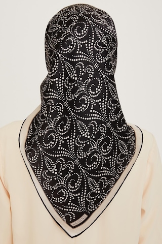 Armine İpek Eşarp 2025 Kış - 9246-06 Siyah Twill Siyah