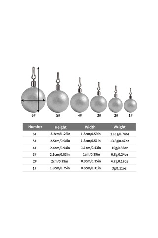 Hengjıa 10 Adet/torba 14g Olta Kurşunu Kolye Deniz Balıkçılığı Lua Küresel Döndürme Isırma Kurşunu Balıkçılık Ekipmanı Çok Renkli