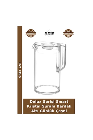 Delux Serisi Smart Kristal Sürahi Bardak Altı Günlük Çeşni