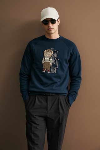 Lufian Storm Erkek Sweatshirt Lacivert Lacivert 112030204100200