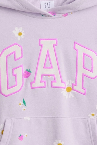 Kız Çocuk Relaxed Gap Logo Fransız Havlu Kumaş Sweatshirt Mor