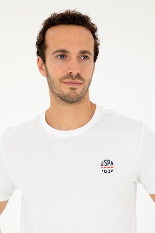 U.S. Polo Assn. Erkek Regular Fit Bisiklet Yaka Beyaz Tişört 50294329-VR013