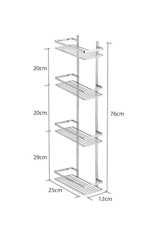 Tekno-tel Es060 Duş Rafları, Krom Çok Renkli