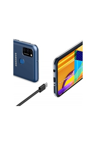 Galaxy M31 Kılıf Zore Şeffaf Ince Ve Esnek Süper Silikon Kılıf Renksiz