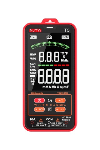 Njty T5 6000 Sayım True Rms Evrensel Siyah Dijital Multimetre