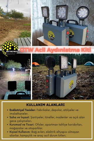 Otw Profesyonel Mobil Acil Aydınlatma Kiti 54wh Metal Kasa Şarj Edilebilir Projektör 50W Beyaz