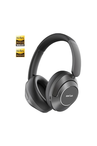 Wave Pro Kulak Üstü Bluetooth Kulaklık - Anc - 80 Saate Kadar Pil Ömrü - Siyah Earfun Türkiye Garantili