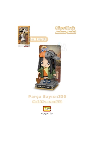 Loz Micro Anime Serisi 1342 Modeli 330 Parça Dekoratif Oyuncak Yapım Seti Yapı Blok Fflz-1342