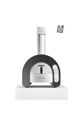 Fontana Forni Maestro 40 Gazlı Pizza Fırını Inox - Siyah