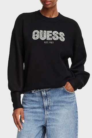 Guess Ls Cn Madeline Logo Kazak W6yr30z0978 Kadın Kazak W6yr30 Z0978 Jblk Siyah