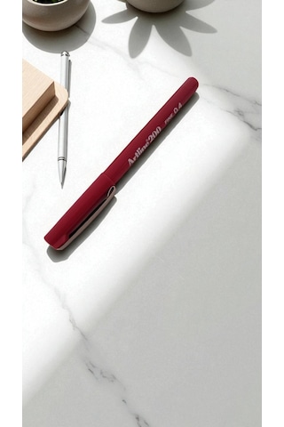 200 Fineliner 0.4mm Keçe Uçlu Kalem Koyu Kırmızı
