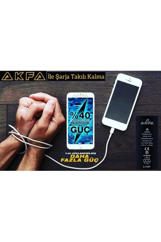 Akfa Apple Uyumlu iPhone  7g  Güçlendirilmiş Performans Batarya Model:tyc00367838393
