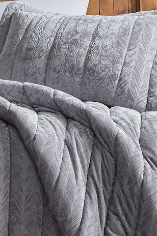 Elart Comfort Yeni Nesil Çift Kişilik Uyku Seti - 3 Parça Velvet Gümüş (230x220) Gümüş