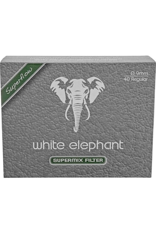 White Elephant 9mm Kömür/lüle Taşı Süpermix Pipo Filtresi 40 Adet 352455