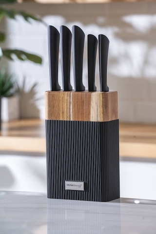 Cooper 6 Parça Bıçak Seti Siyah