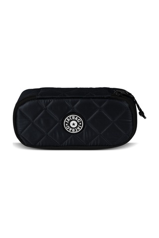 Jacbag Oval Xl Soft-oval Tip Büyük Boy Kapitone Kalem Kutusu Siyah