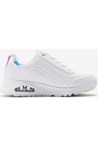 Skechers Uno Gen1 - Zip And Stride Büyük Kız Çocuk Beyaz Sneakers 310554l Wht Beyaz